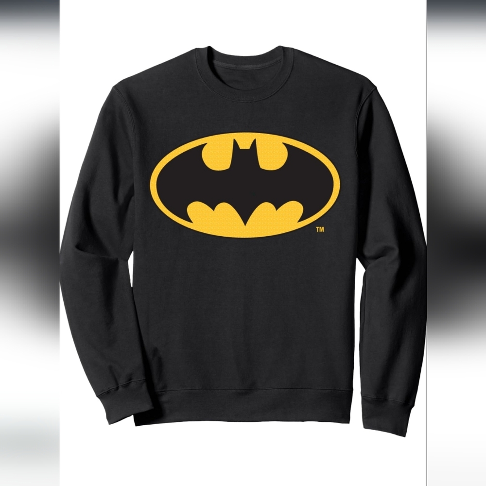 Black Batman Logo Sweatshirt